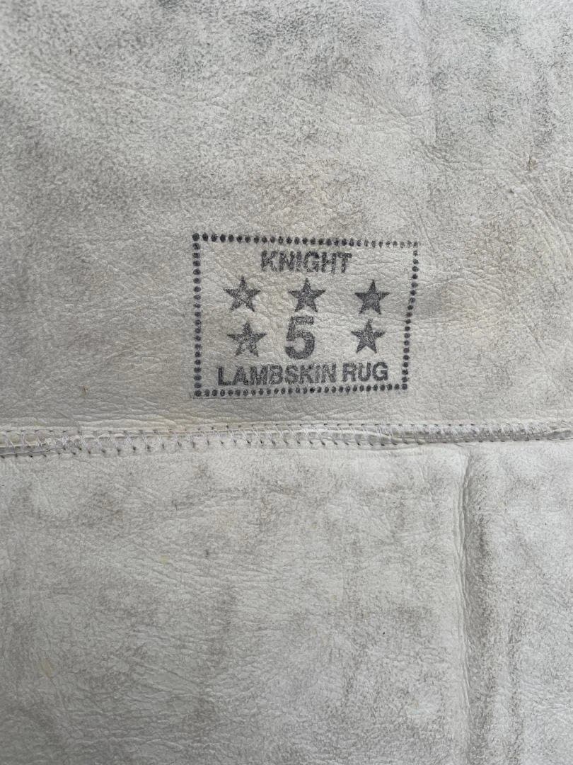 ★ KNIGHT ムートンラグ ニュージーランド 製 ウールシープスキン 羊皮