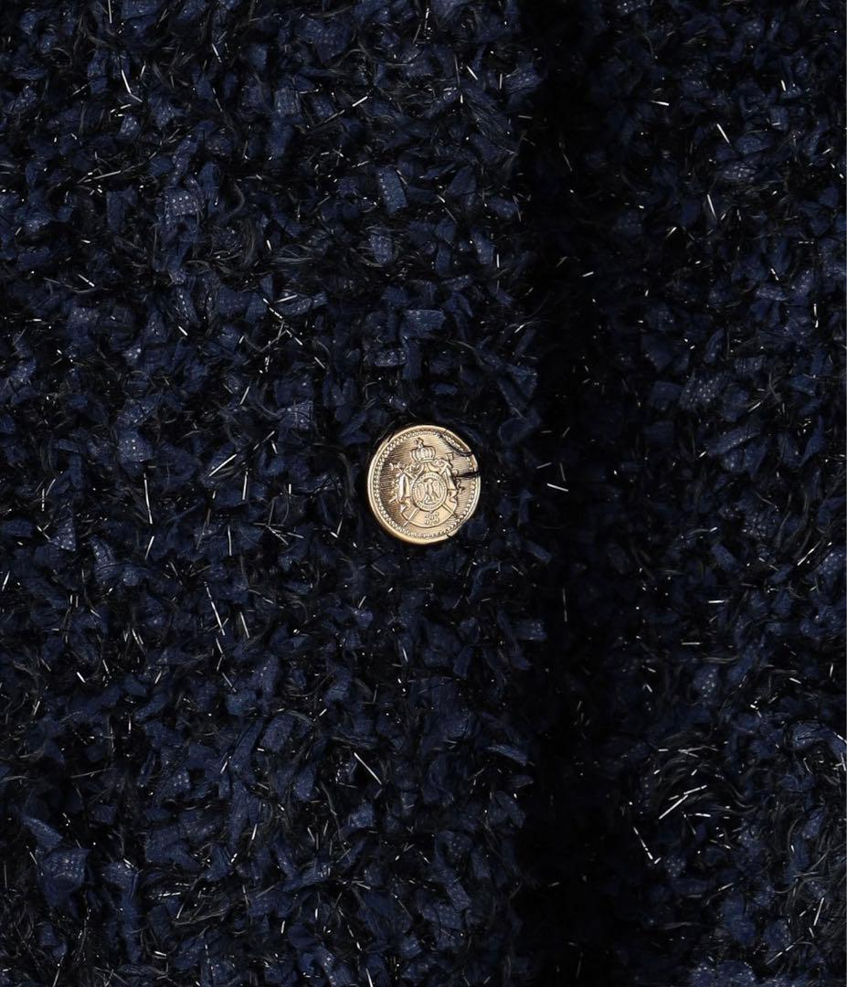 UNITED ARROWS ツイード　メタルボタン　カーディガン