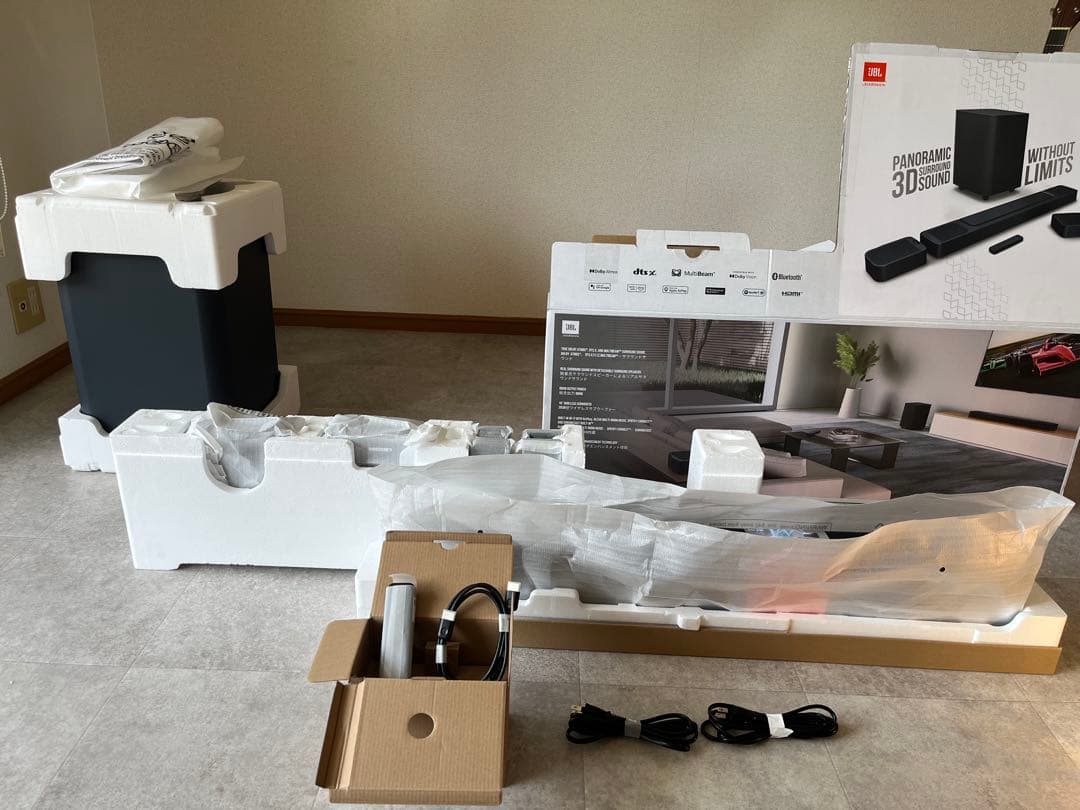 ア*ム様 JBLサウンドバーBAR1000 立体音響、大迫力ウーハー付き