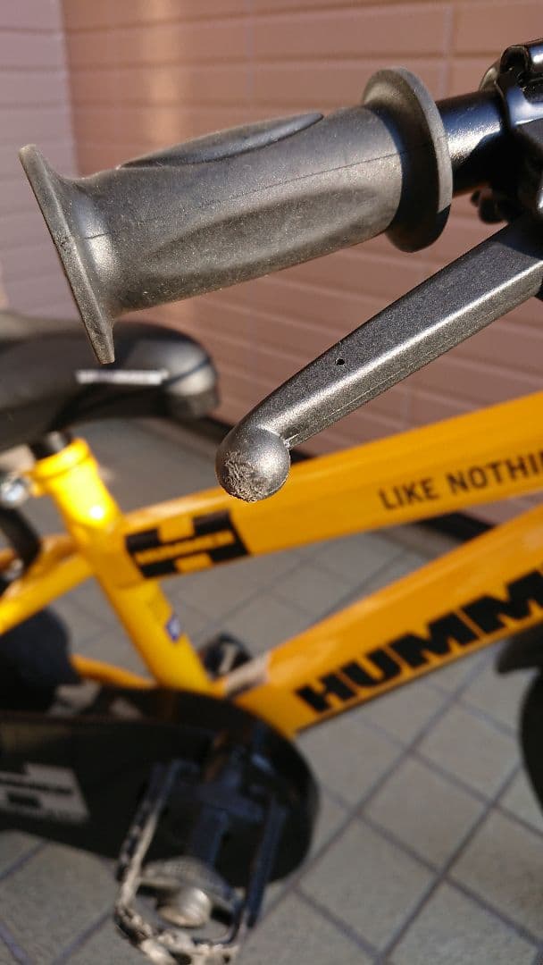 美品 HUMMER 子供用自転車 補助輪付 16インチ イエロー