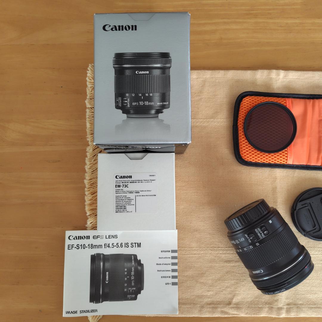 【美品】CANON EFS 10-18mm f/4.5-5.6　IS STM