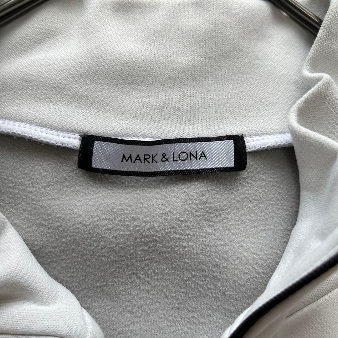 マークアンドロナ　近年　ハーフジップ スウェット　裏起毛　ロゴ　L