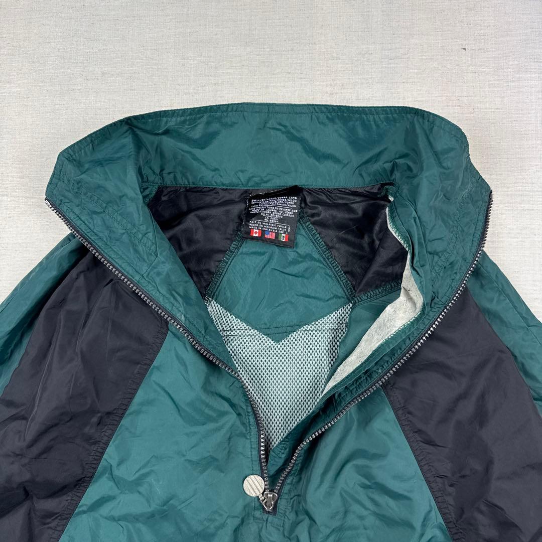 80s adidas ハーフジップ ナイロンジャケット アノラック L 希少