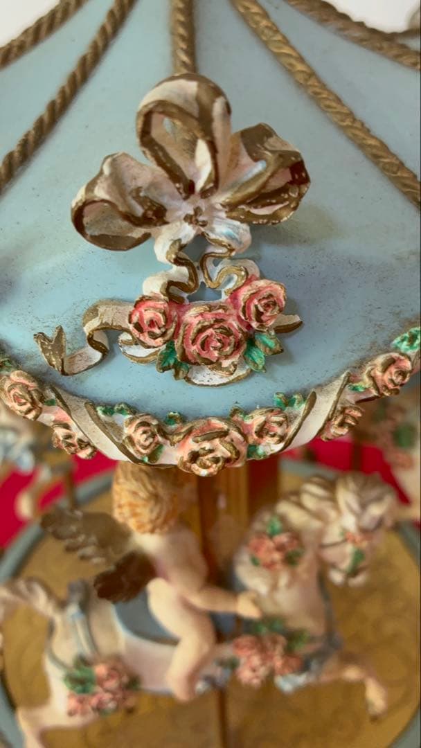 【ビンテージ 】フランクリンミント カルーセルオルゴール 天使