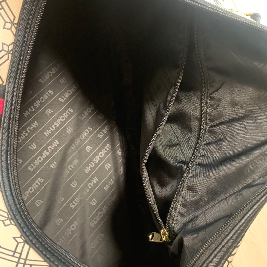 【良品】 MUスポーツ モノグラムプリント ボストンバッグ 703H6202