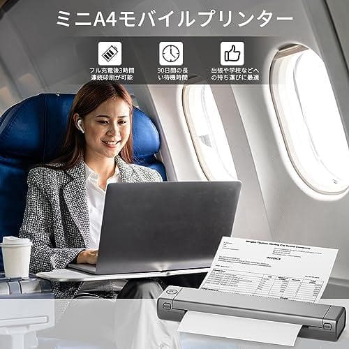 Itari M08F-A4 携帯モバイルプリンタコピー機 家庭用portablA