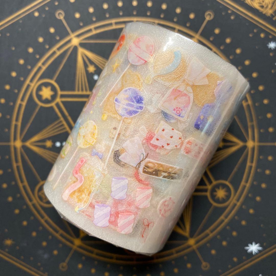 【9445】海外　5.25m ラメ加工カッティングマステ　キャンディ　装飾系