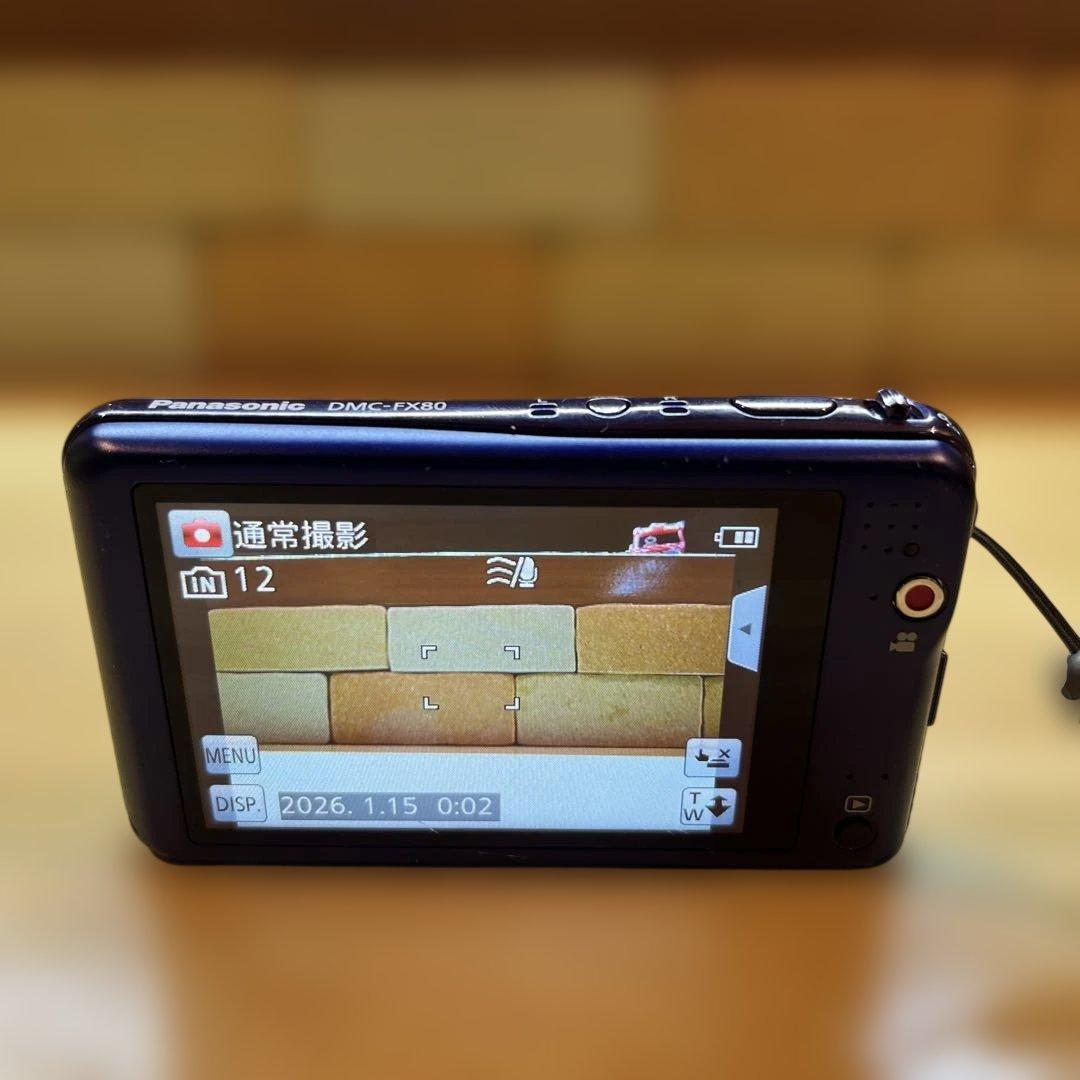 デジカメ LUMIXパナソニック DMC-FX80 水色