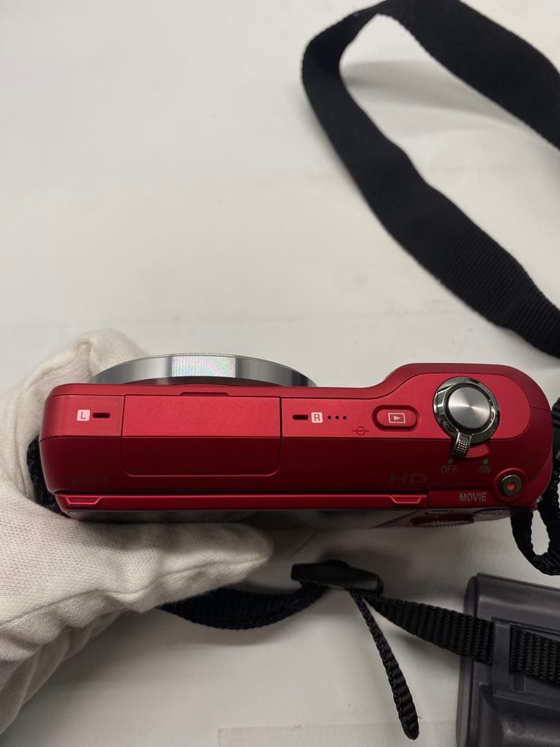 SONY NEX-3 レッド 望遠レンズキット SEL55210 バッグ付