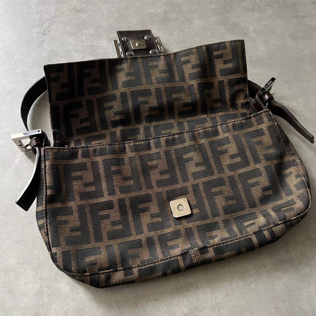 【美品】 フェンディ FENDI ズッカ マンマバケット バッグ ワンショルダー