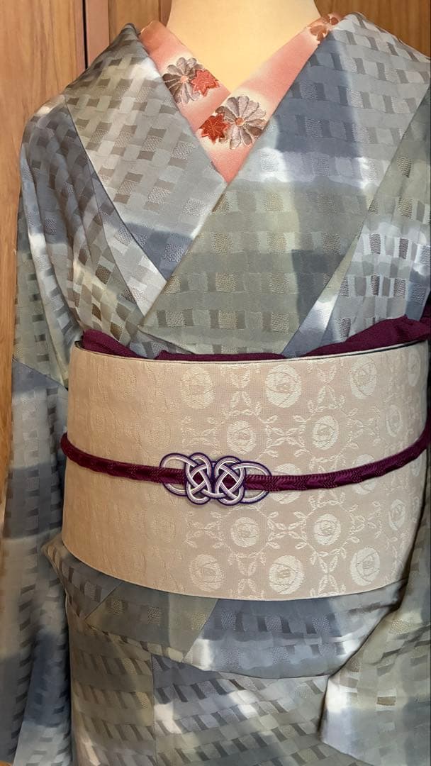 ◆着物　正絹　小紋　丈長め　　　　　　今月のお勧め♪