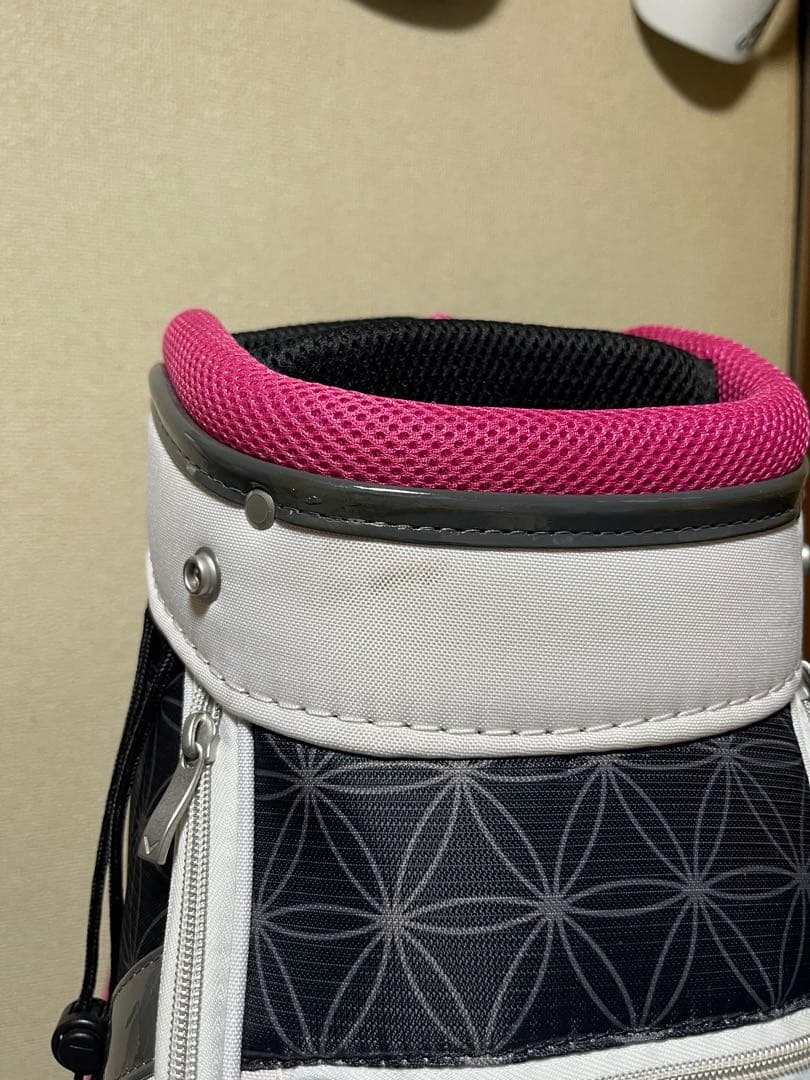 キャロウェイ ソレイユ レディース用 キャディバッグ ホワイト×ピンク