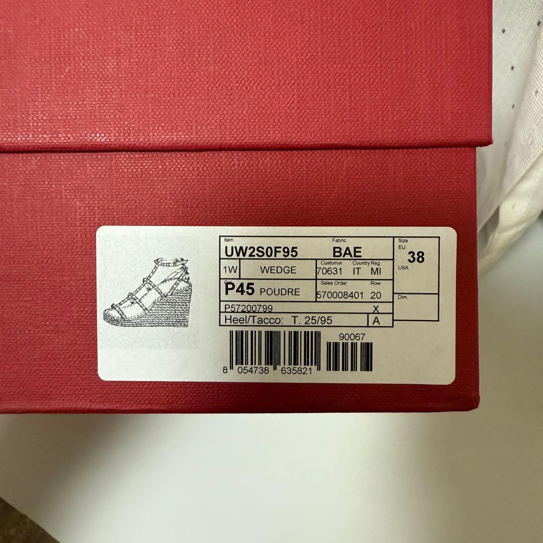 【年末限定値下げ★未使用品】VALENTINO ヴァレンティノ ウェッジサンダル