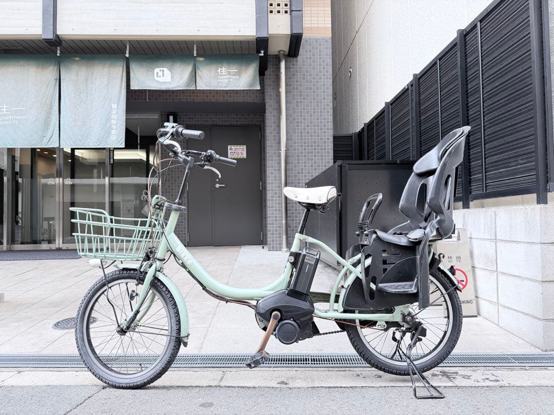 大阪府　子供乗せ　ブリヂストン　 電動アシスト自転車 チャイルドシート付き