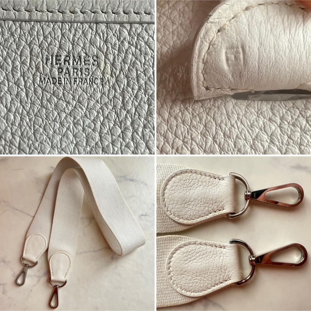 週末限定価格‼︎HERMES【エヴリン2PM】ホワイト トリヨンクレマンス