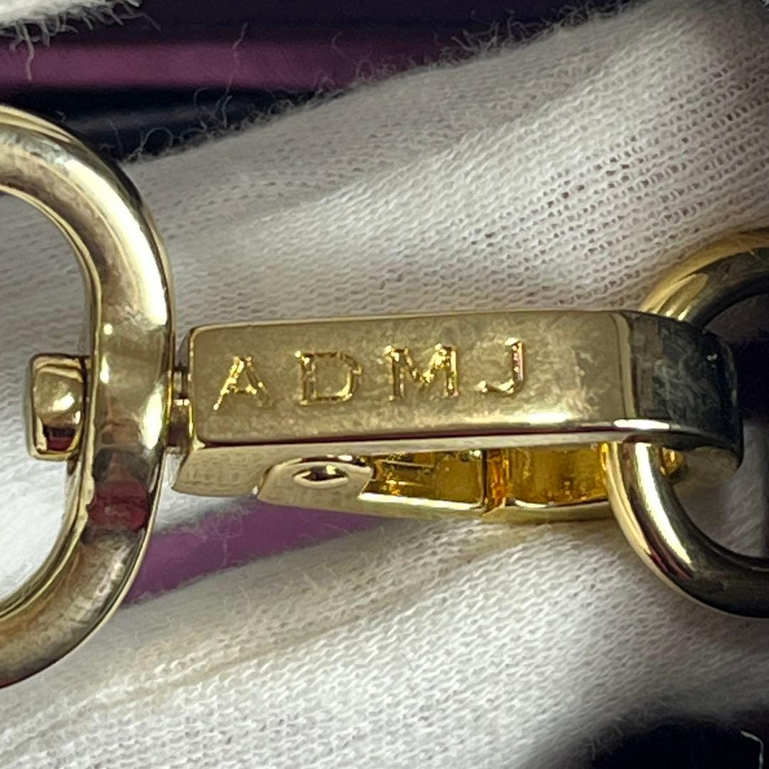 未使用級　A.D.M.J ショルダーバッグ　ボトムアクセント　金具　ブラック