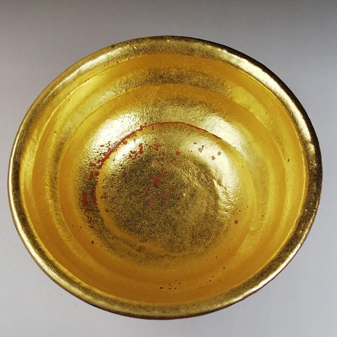 Ｔ８２１　嶋台茶碗　『金銀一双』『佐々木松楽 造』　共箱　茶道具