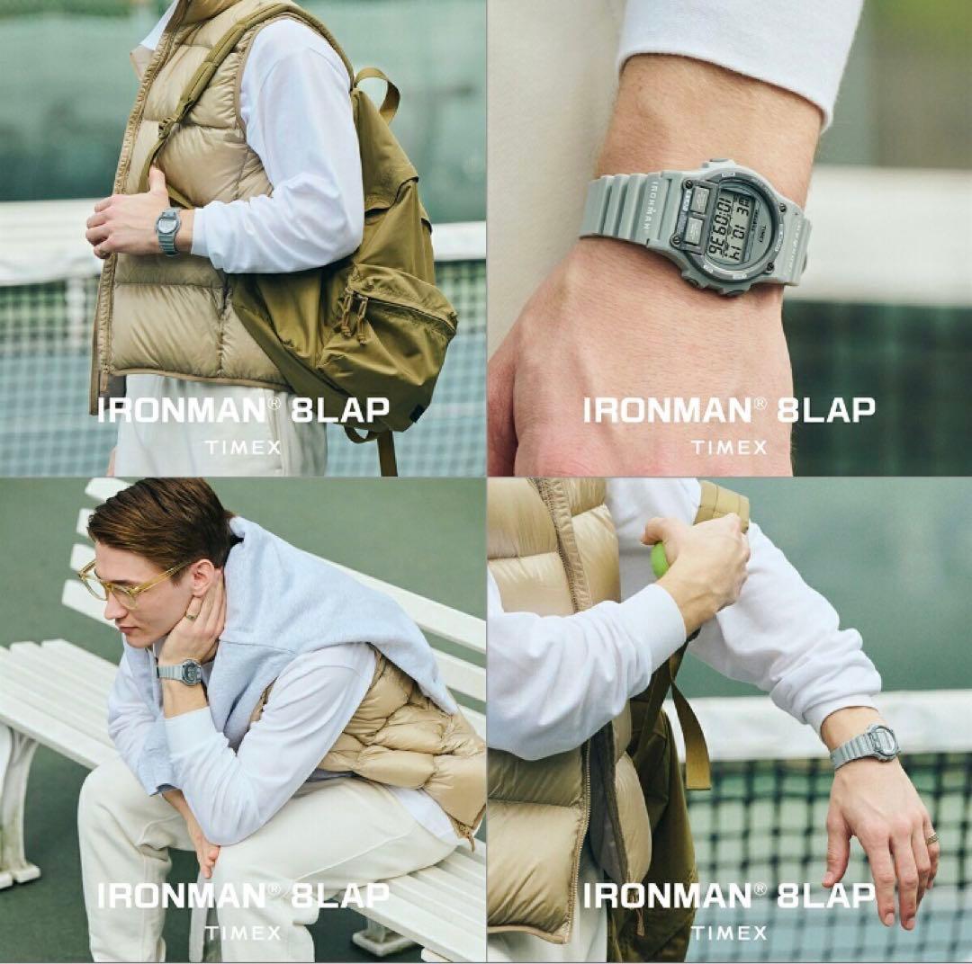 TIMEX IRONMAN 8 LAP デジタル腕時計 グレー TW5M54