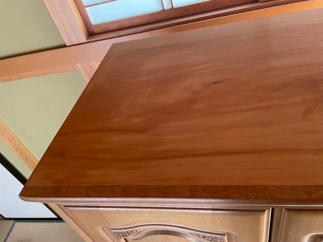 婚礼　和ダンス　桐木目調 3扉衣類収納