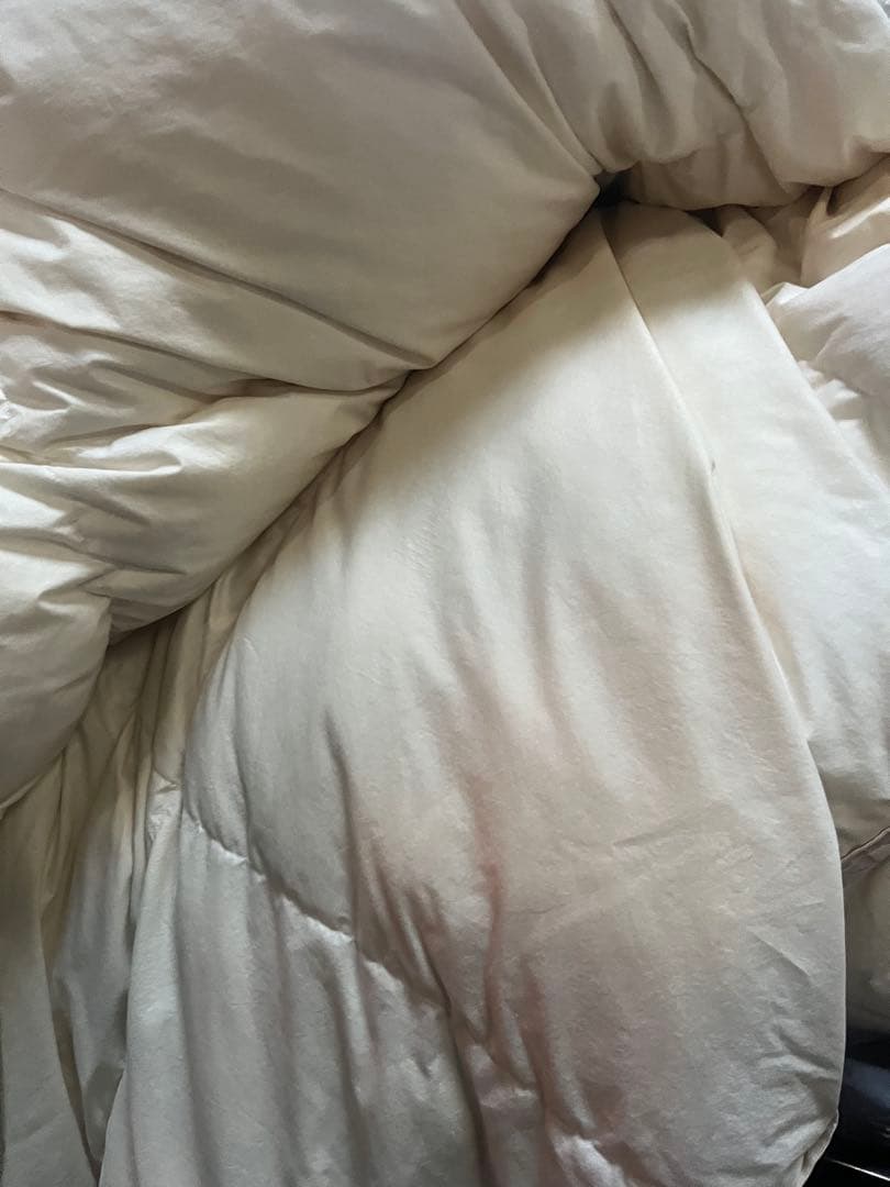 羽毛布団 花柄　150x210cm ホワイトグース95% 羽毛布団