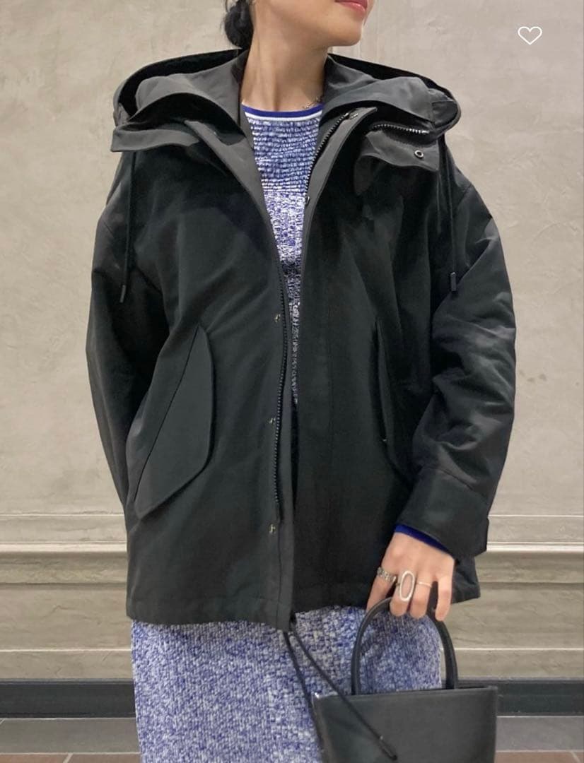 【美品】ザ・リラクス　ユナイテッドアローズ別注ドロップショルダーモッズコート34