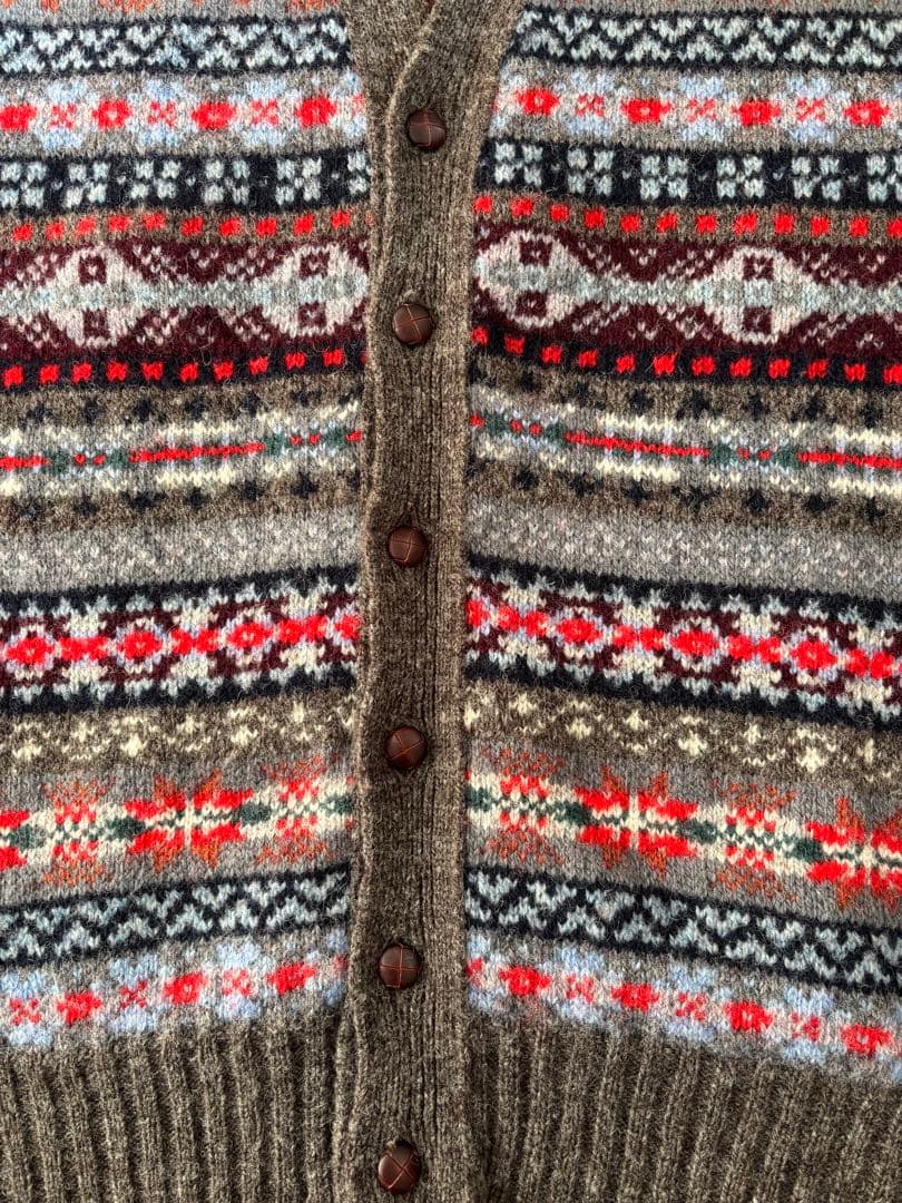 Jamieson's フェアアイル柄 ニットベスト　XL