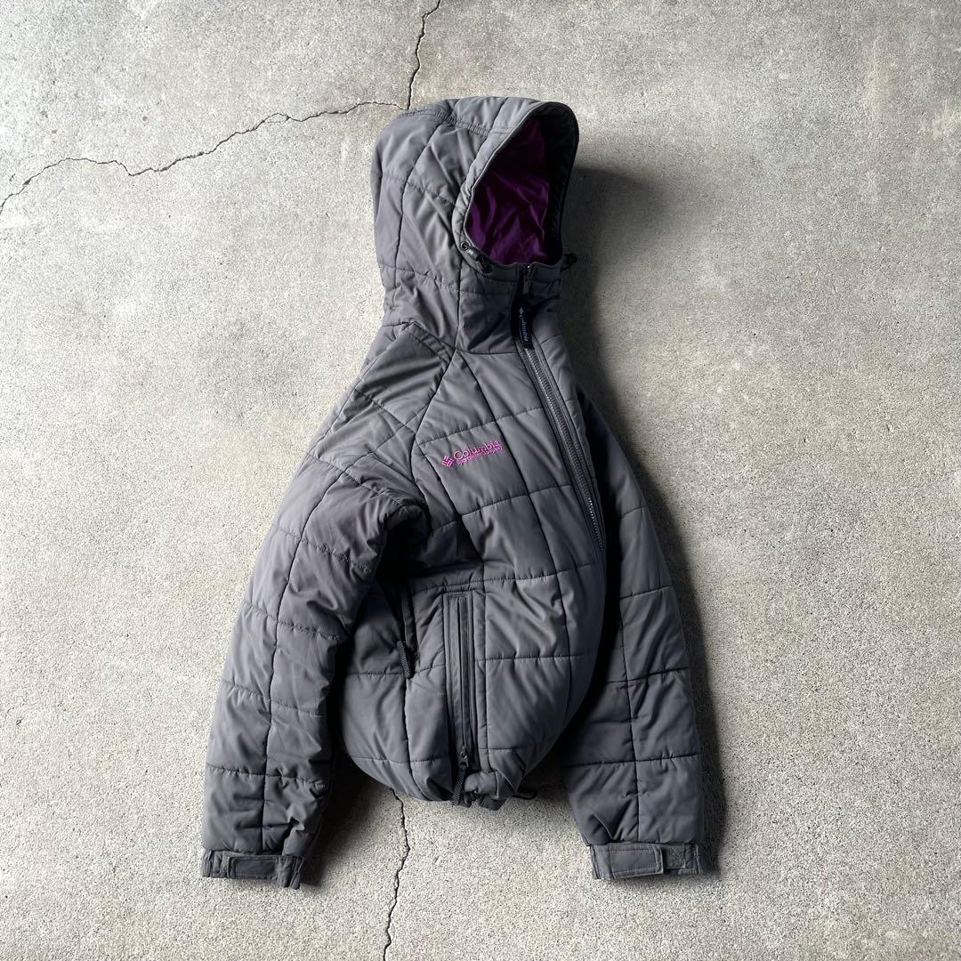 ジャケット・アウター Columbia hooded puffer jacket gray pink