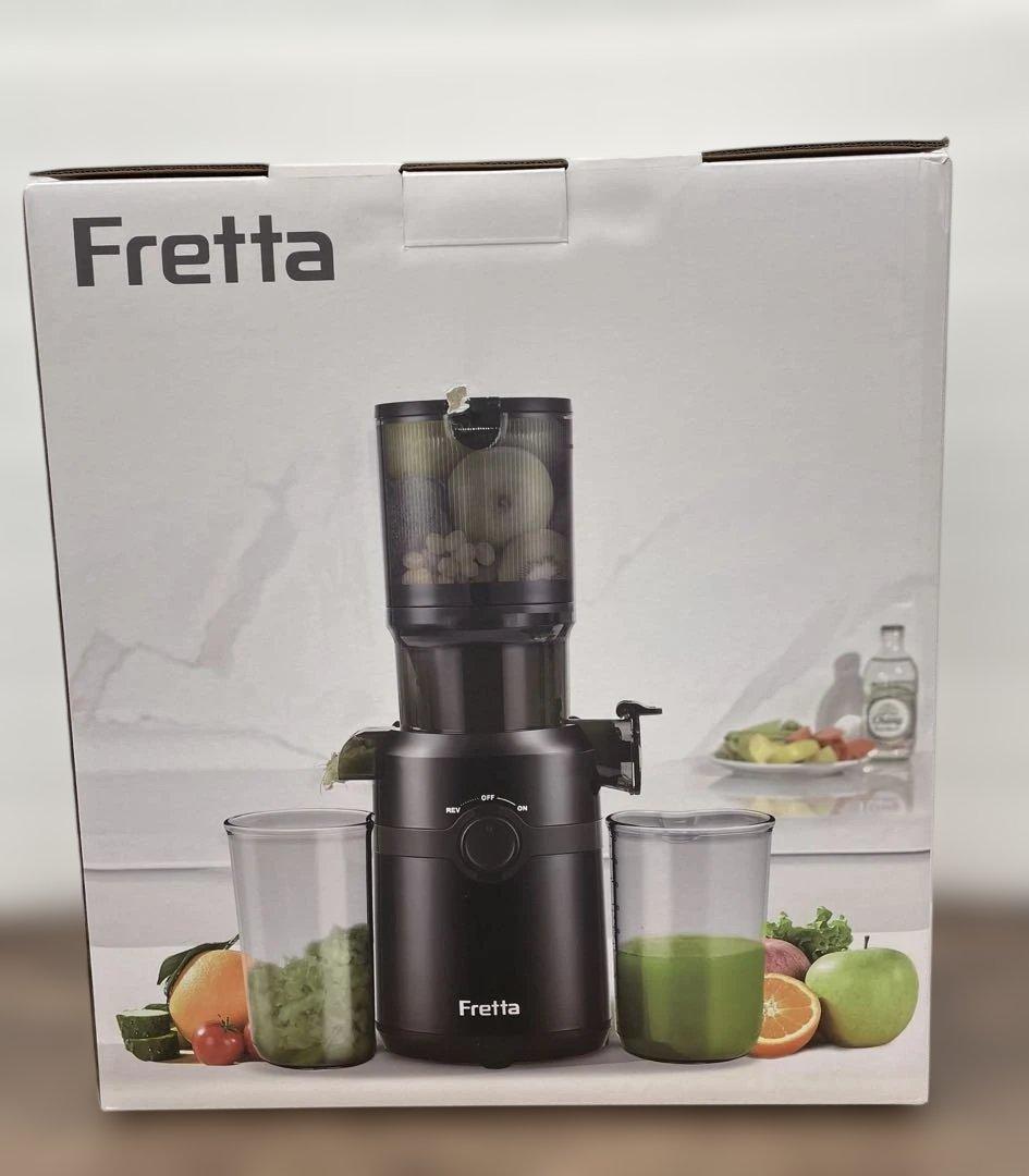 12021 Fretta スロージューサー 10.8cm広い投入口 1L大容量