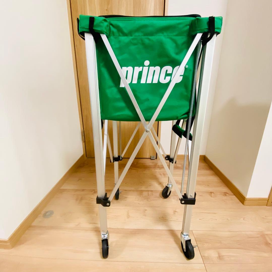 ★美品★プリンス テニス ボールカゴ 150球用ボールバッグ キャスター付