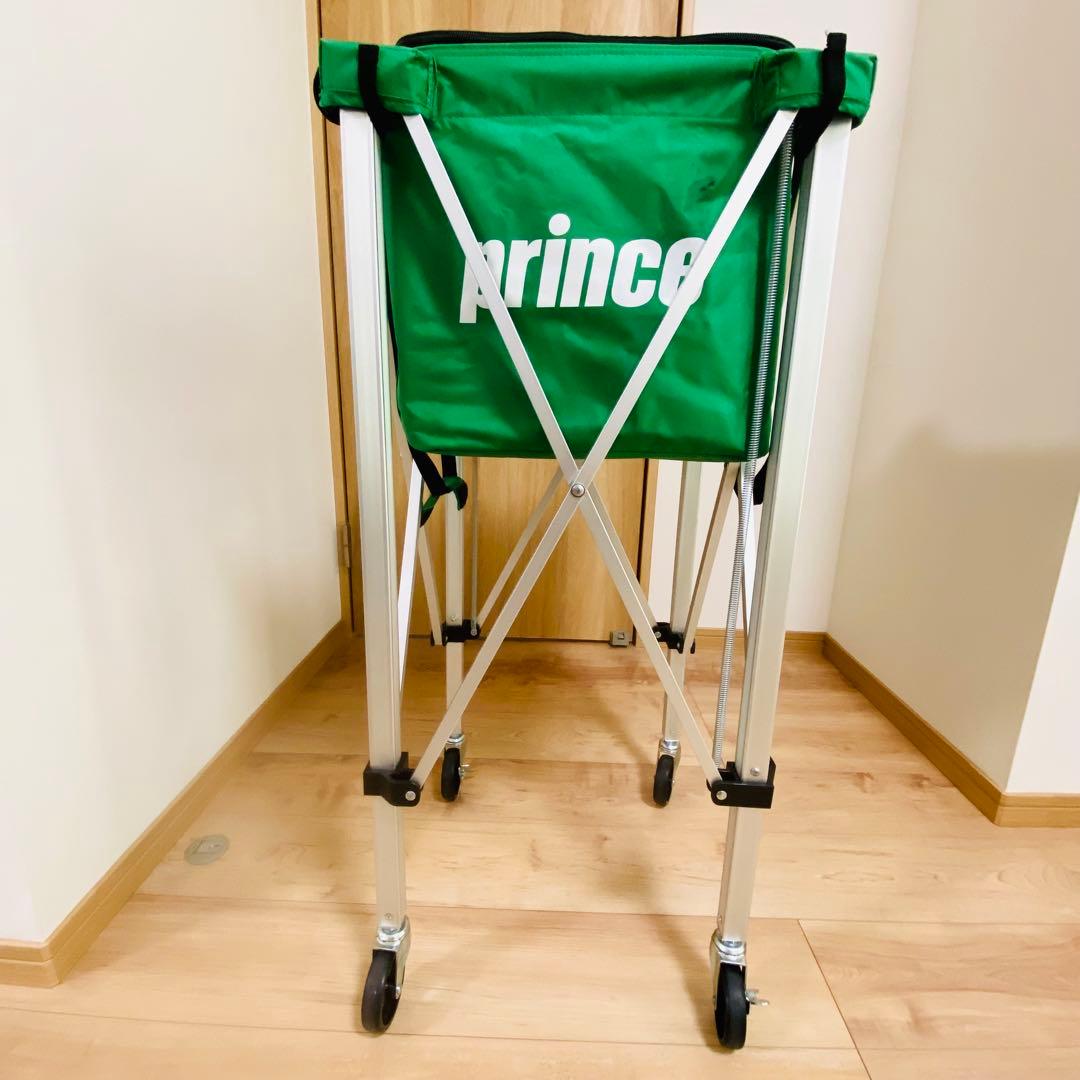 ★美品★プリンス テニス ボールカゴ 150球用ボールバッグ キャスター付
