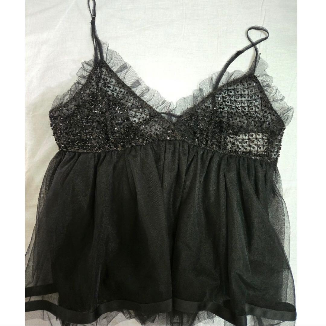 メゾンスペシャル　Shining Tiered Camisole Tunic