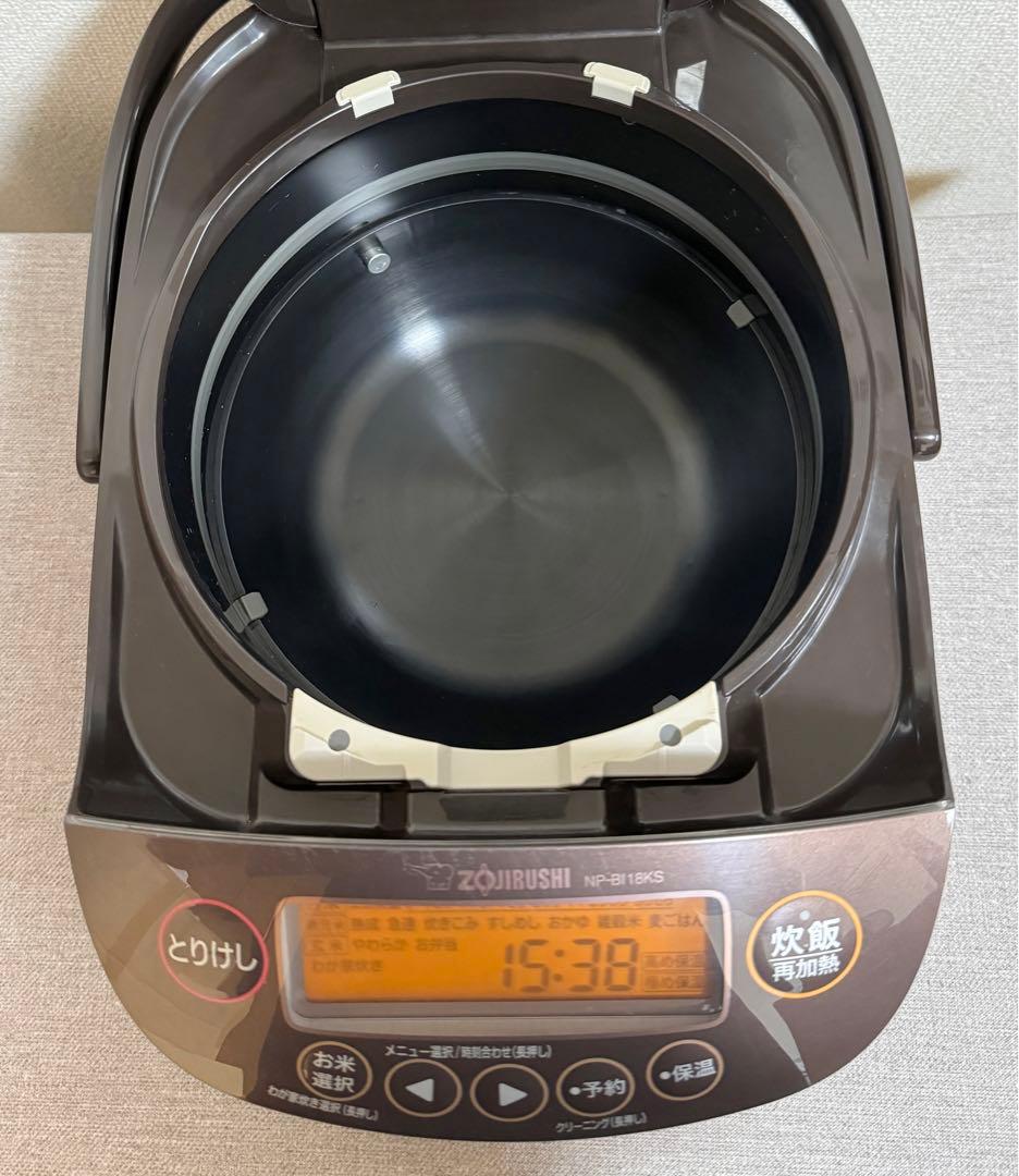 象印 極め炊き 圧力IH炊飯ジャーNP-BI18KS 動作保証