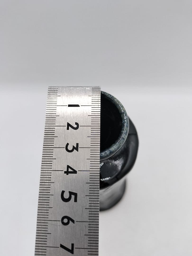 c607 花入 会寧窯変 面取 志堂 朴富元 木箱 茶道具 古物