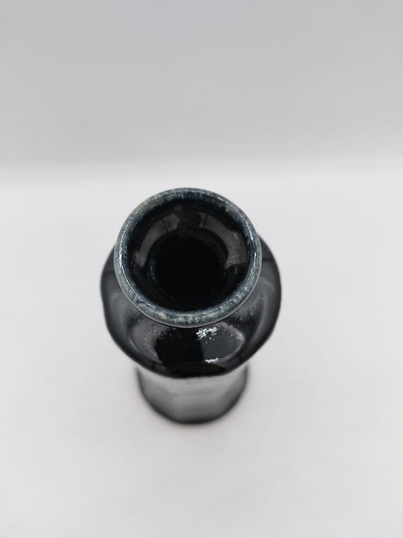 c607 花入 会寧窯変 面取 志堂 朴富元 木箱 茶道具 古物