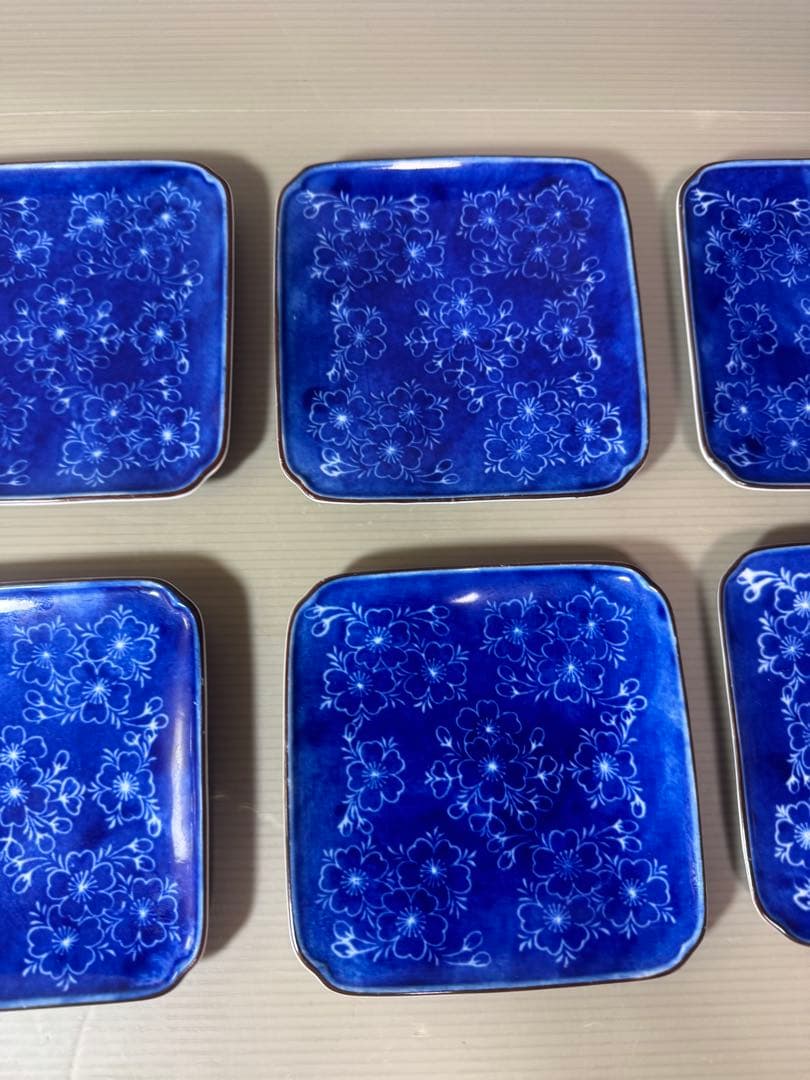 2930 深川製磁　方皿　6客