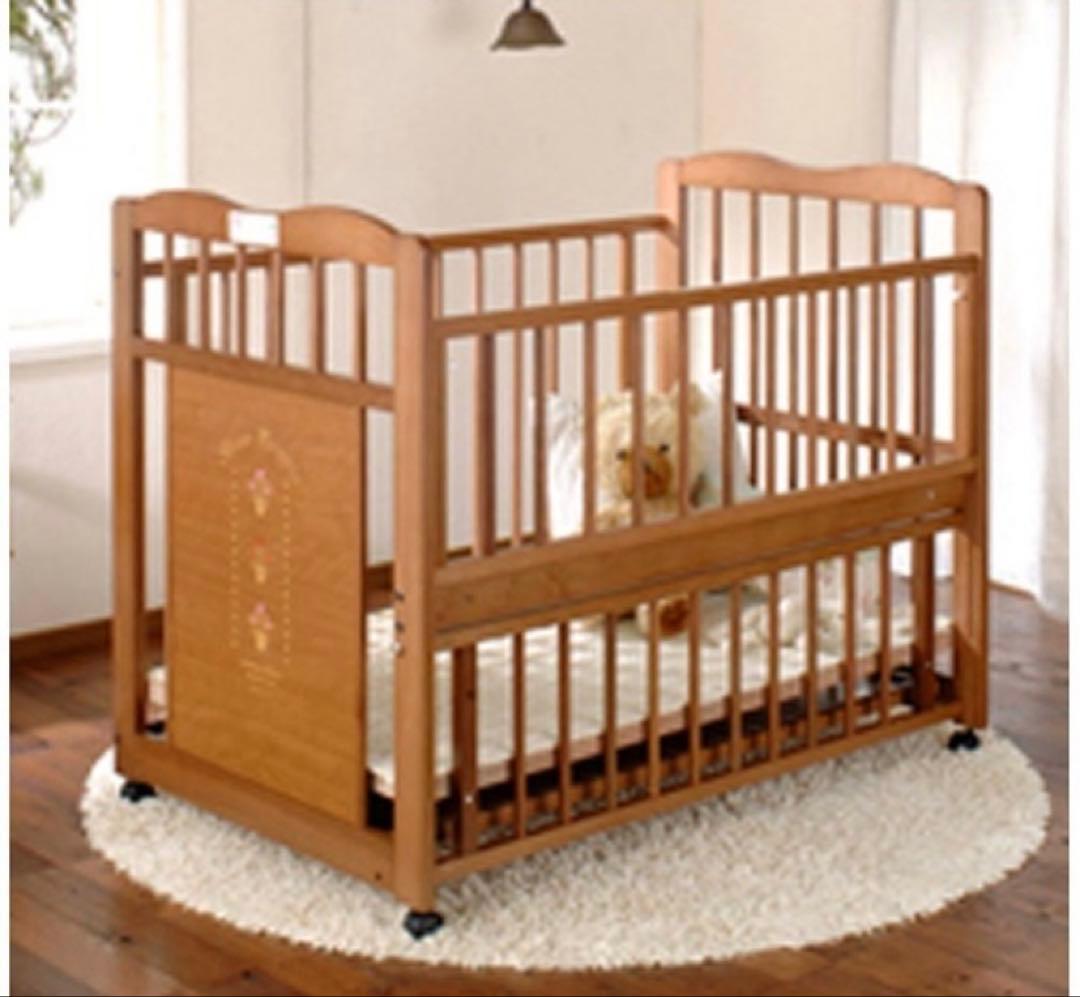 日本製　ベビーベッド　サークル　収納棚　キンタロー