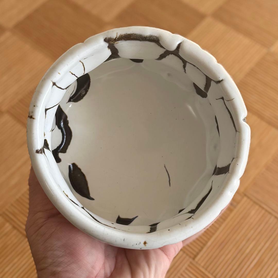 SNT1396 萩焼 鬼白 作家物 茶碗 茶道具 抹茶茶碗 伝統工芸品 鬼萩