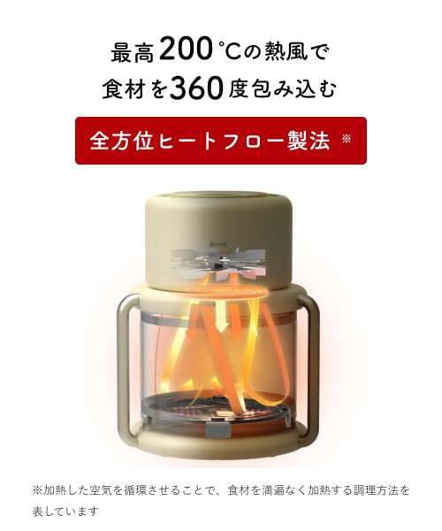 【新品未開封】BRUNO ガラスエアフライヤー　アイボリー