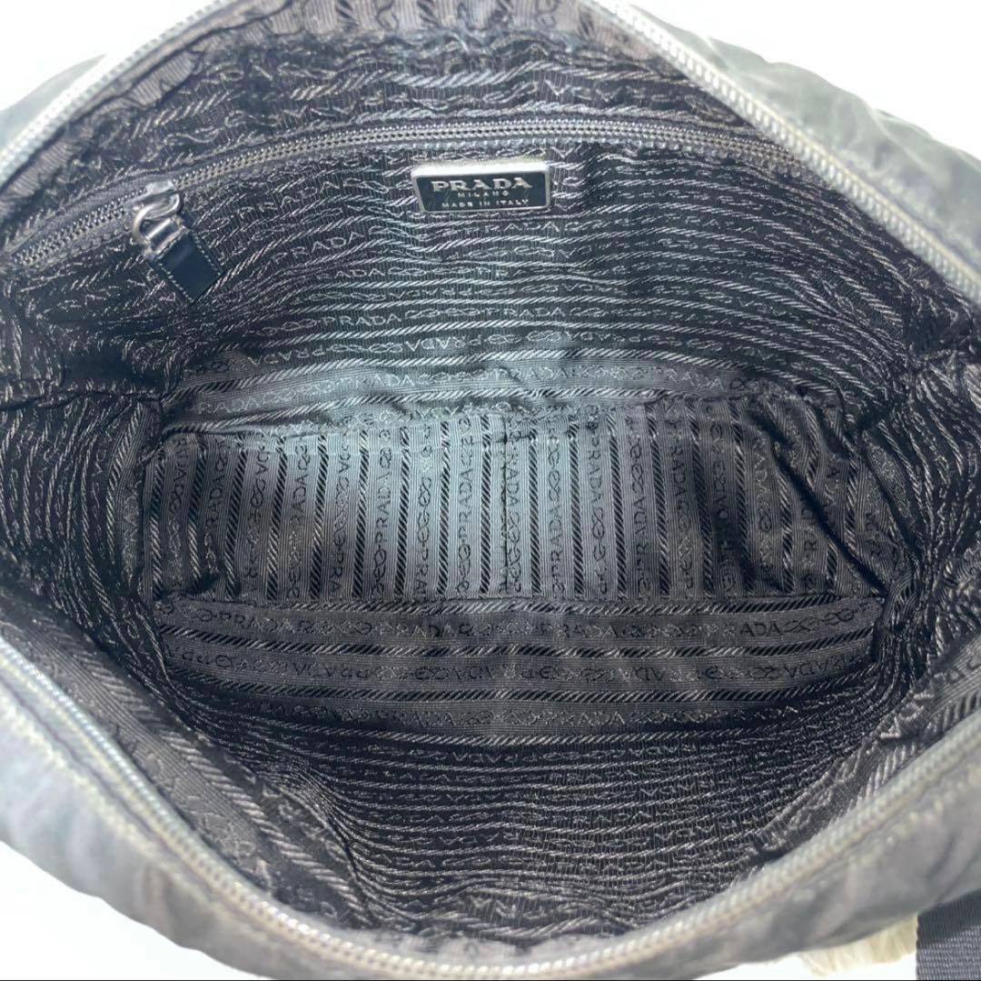 【良品】PRADA プラダ　カメラバッグ　ナイロン　ブラック　黒　斜め掛け