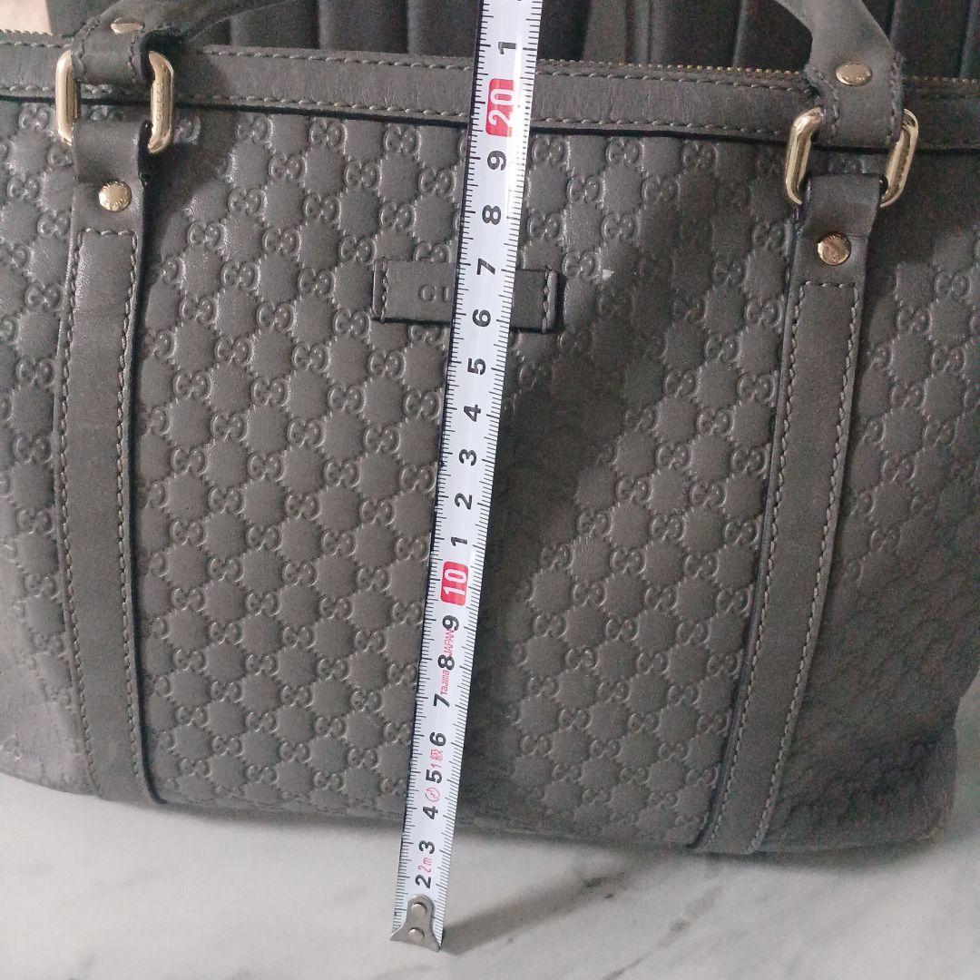 GUCCI グレー ハンドバッグ　ショルダーストラップ2way
