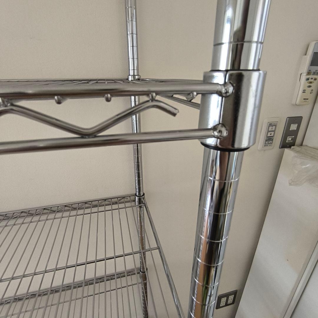 【ラスト1！120cm】スチールラック 5段 シルバー 棚板1枚追加 値引き可