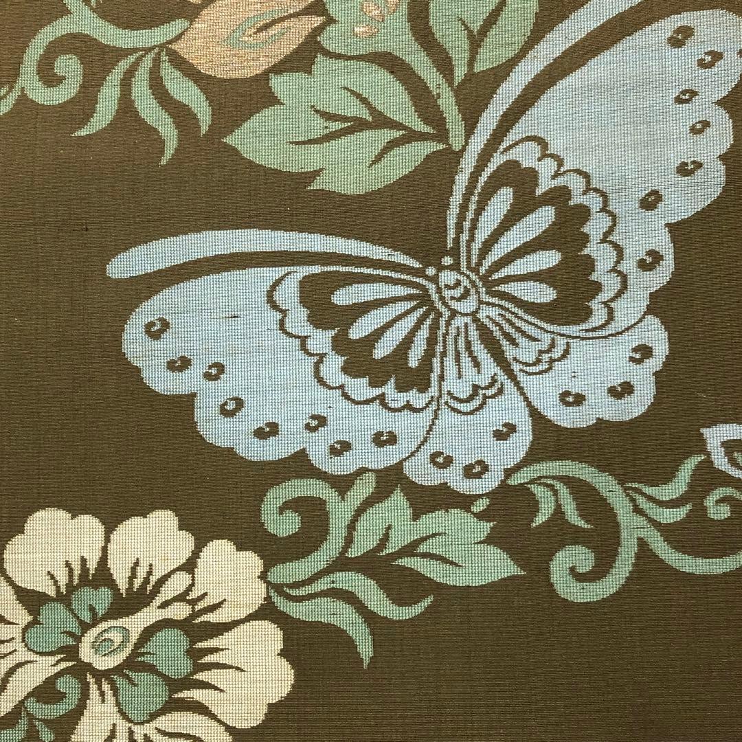 アンティーク帯 昼夜帯 蝶々 花唐草模様 AO-3124