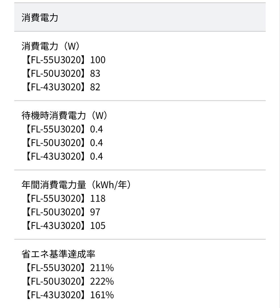 FUNAI 4K液晶テレビ 43v型 FL43U3020