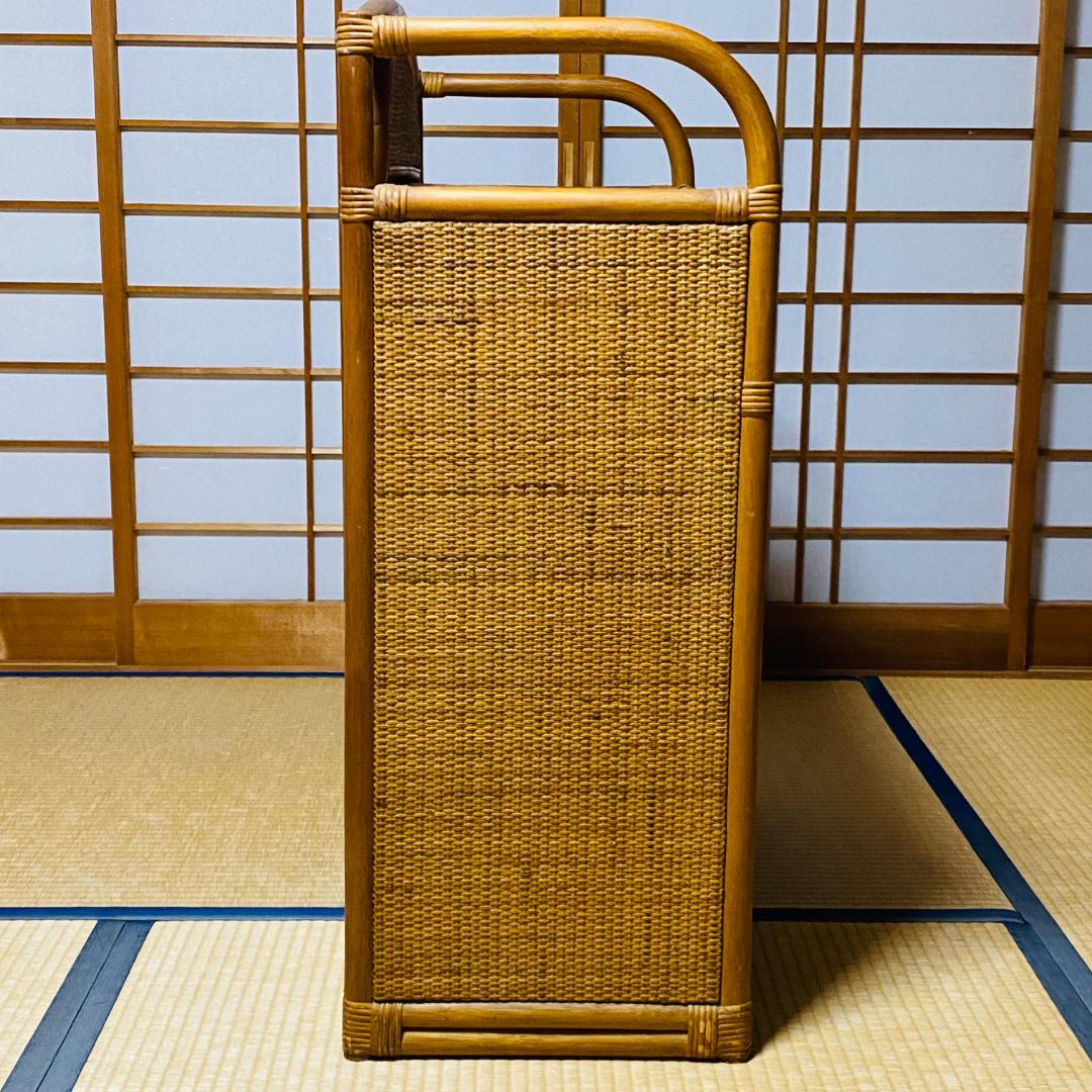 ラタン 籐 棚 チェスト 5段 W75cm D36cm H90.5cm 送料込み