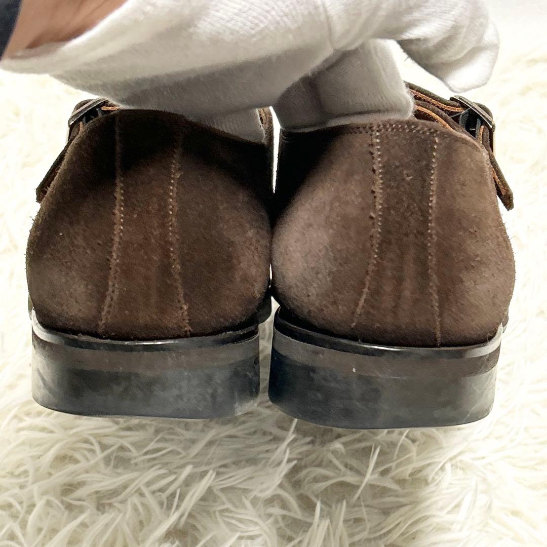 ✨良品✨SCOTCH GRAIN F-910ダブルモンク ブラウン レザー25㎝