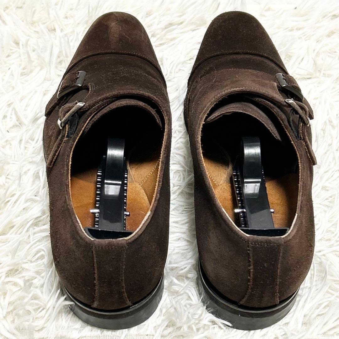✨良品✨SCOTCH GRAIN F-910ダブルモンク ブラウン レザー25㎝