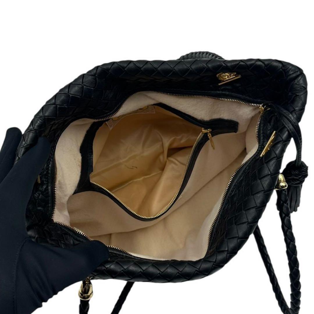 【良品】BOTTEGA VENETA ショルダーバッグ イントレチャート レザー