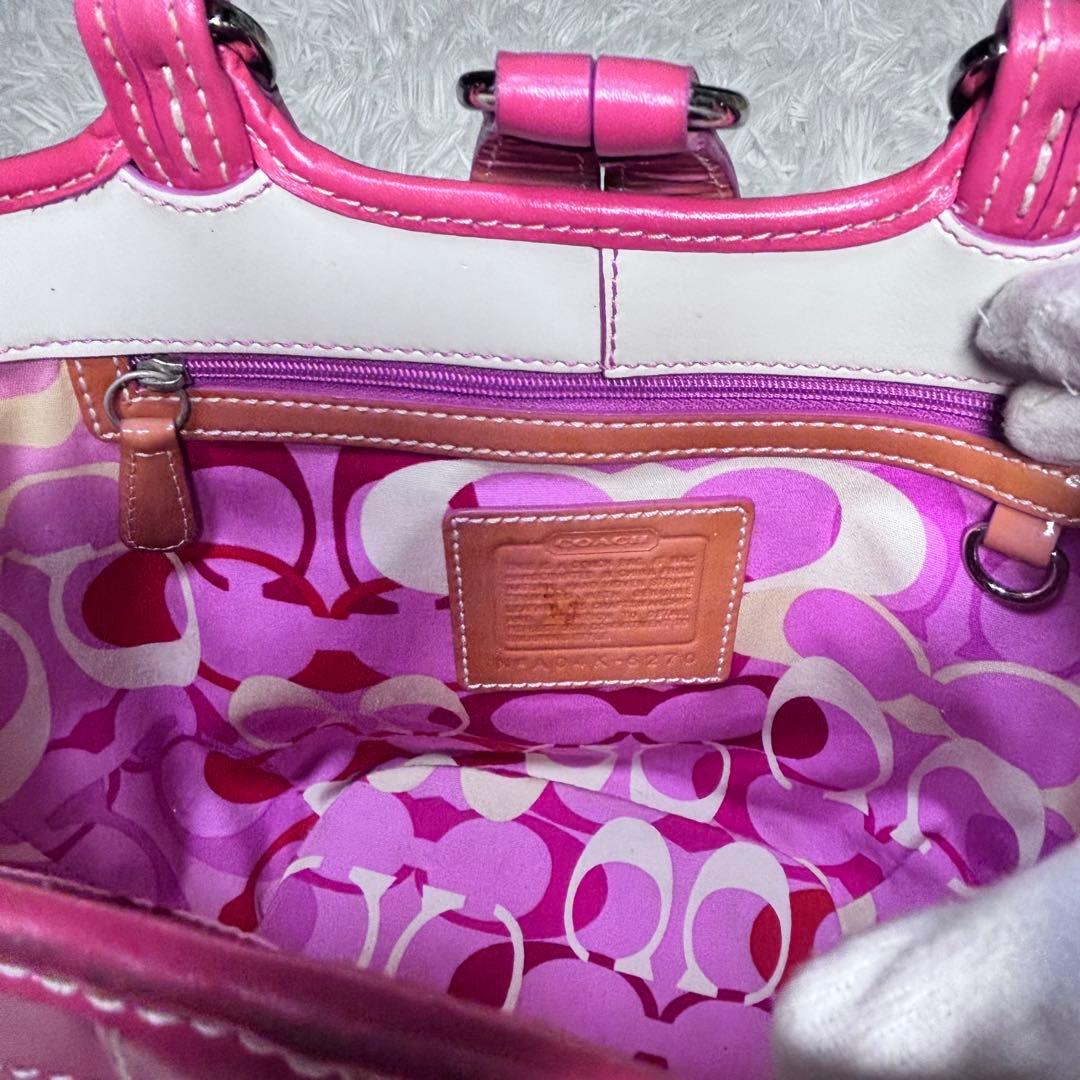 ✨美品✨ COACH カゴバッグ バタフライストロー 肩掛け 可愛い