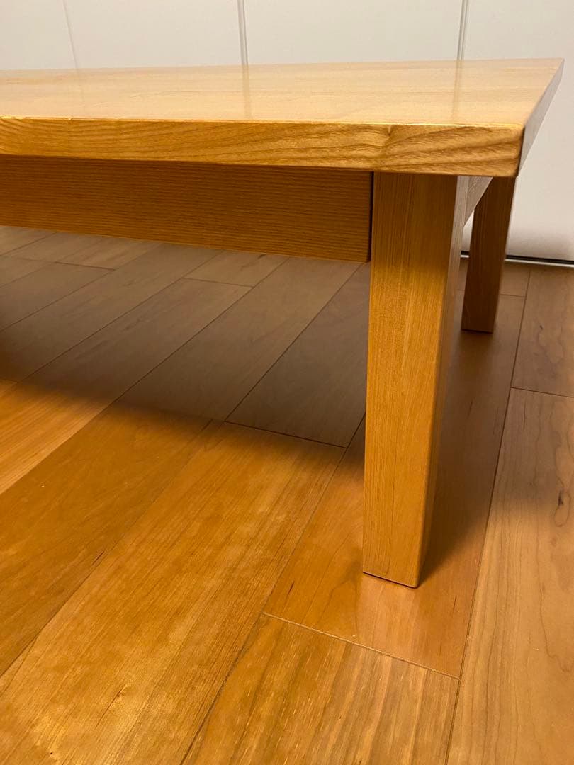 無印良品　MUJI タモ材　ローテーブル　天然木　廃盤