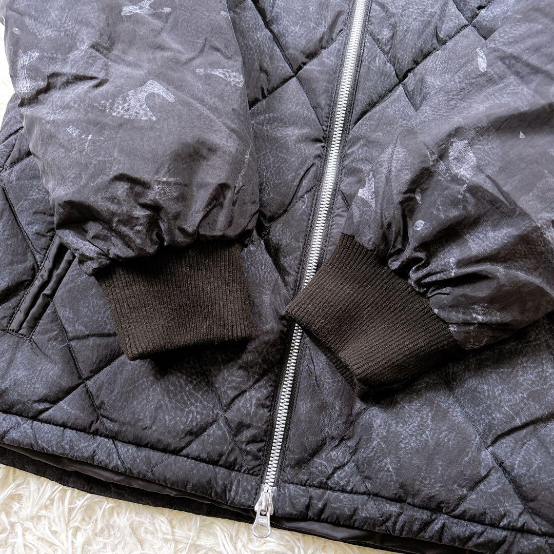 【メンズ3☆美品】ダンスウィズドラゴン　ダウンジャケット　2WAY 刺繍ワッペン